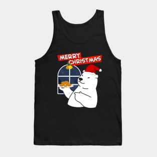 Merry Christmas Polar Bear  Christmas Cookies Tank Top